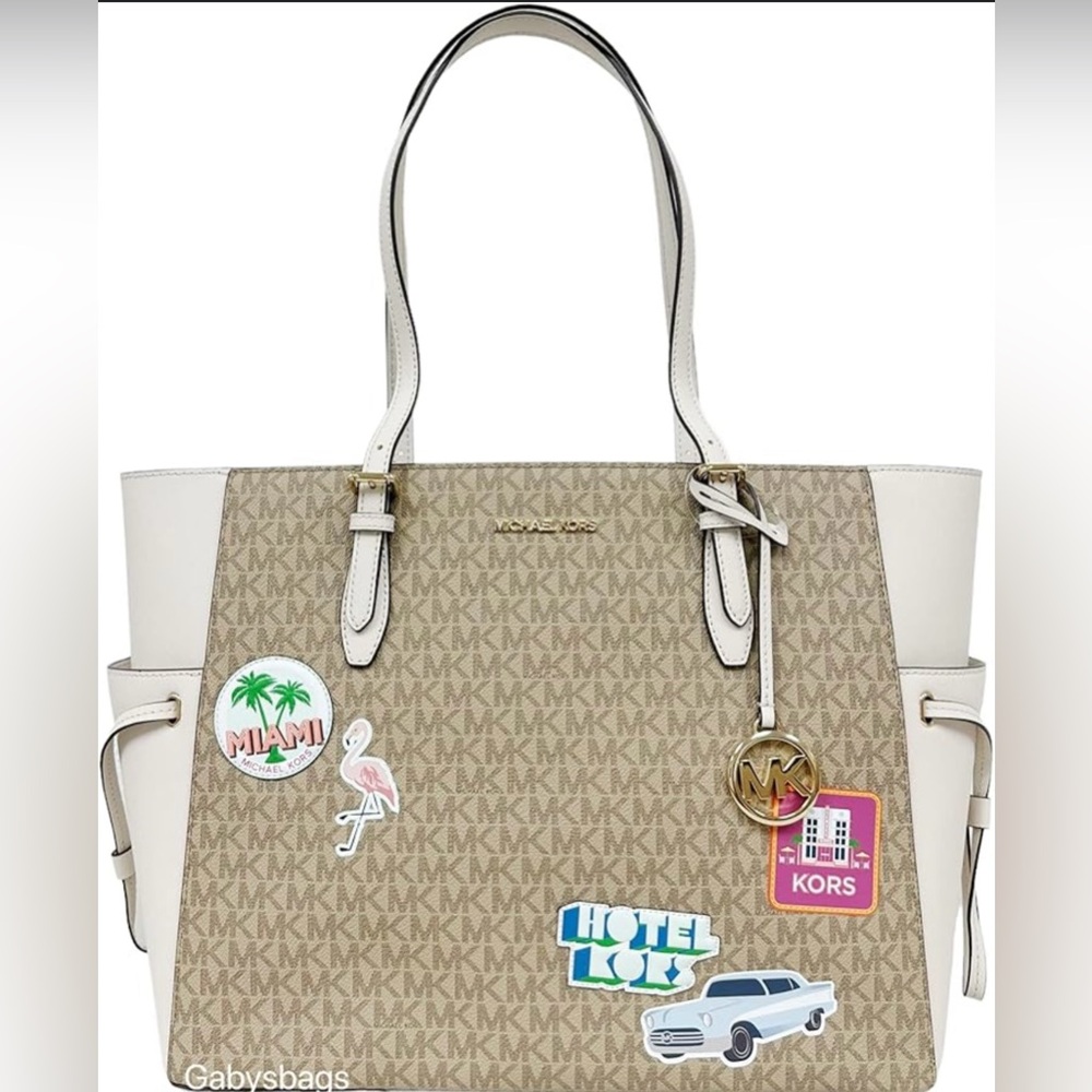Michael Kors Gilly Large Jet Set Drawstring Top Zip Tote NWT $598 MSRP NWT - Picture 8 of 9